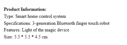 Button Pusher New Bluetooth Finger Robot 