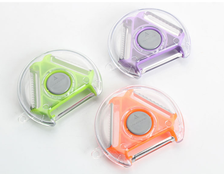 3-in-1 Rotating Fruit Peeler for Fast, Easy
