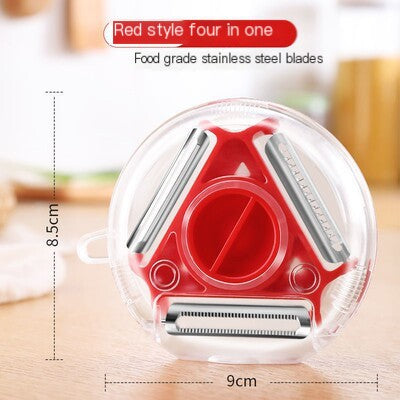 3-in-1 Rotating Fruit Peeler for Fast, Easy