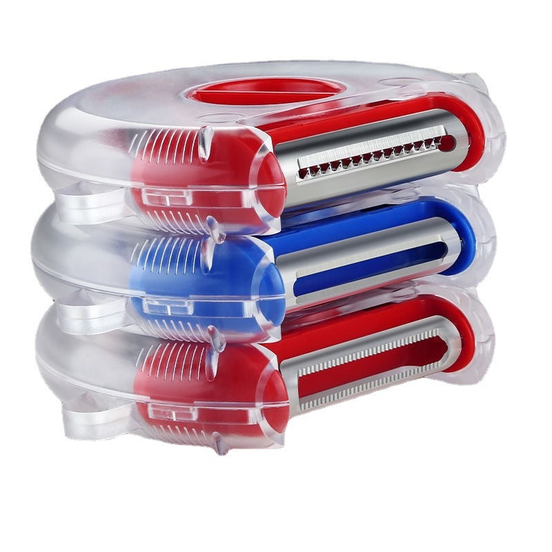 3-in-1 Rotating Fruit Peeler for Fast, Easy